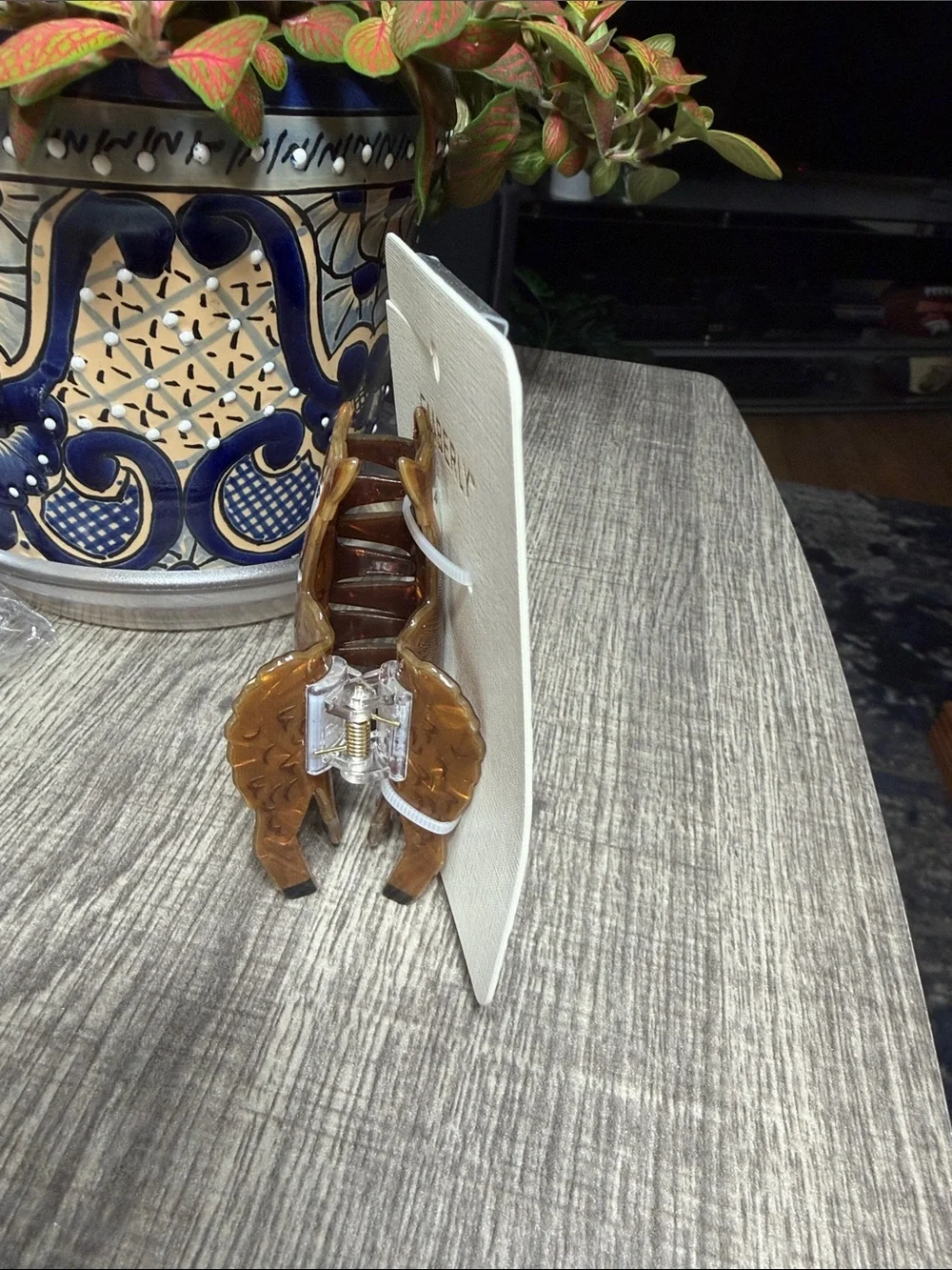 🌹5 for $25🌹 Emberly Brown Llama Decorative Hair Clip